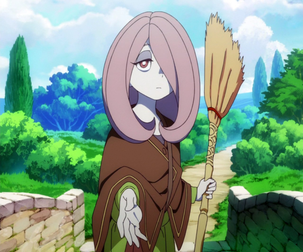 Sucy_Manbavaran_Stitched_Cap_(Little_Witch_Academia_Ep_1)